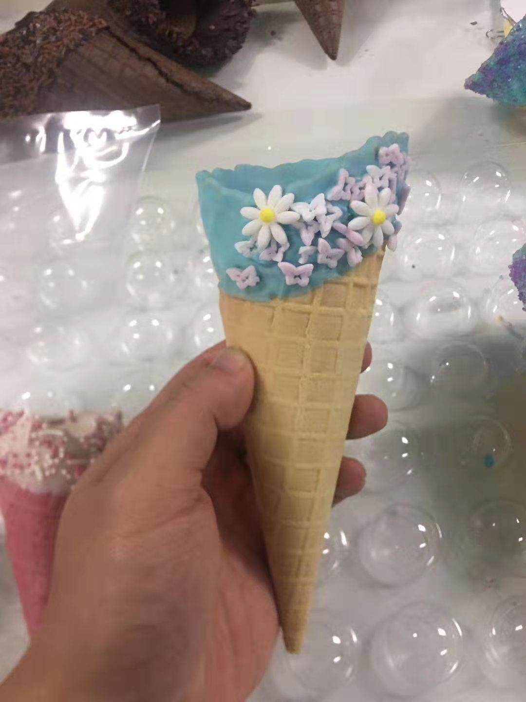 花卉主题装饰威化筒产品