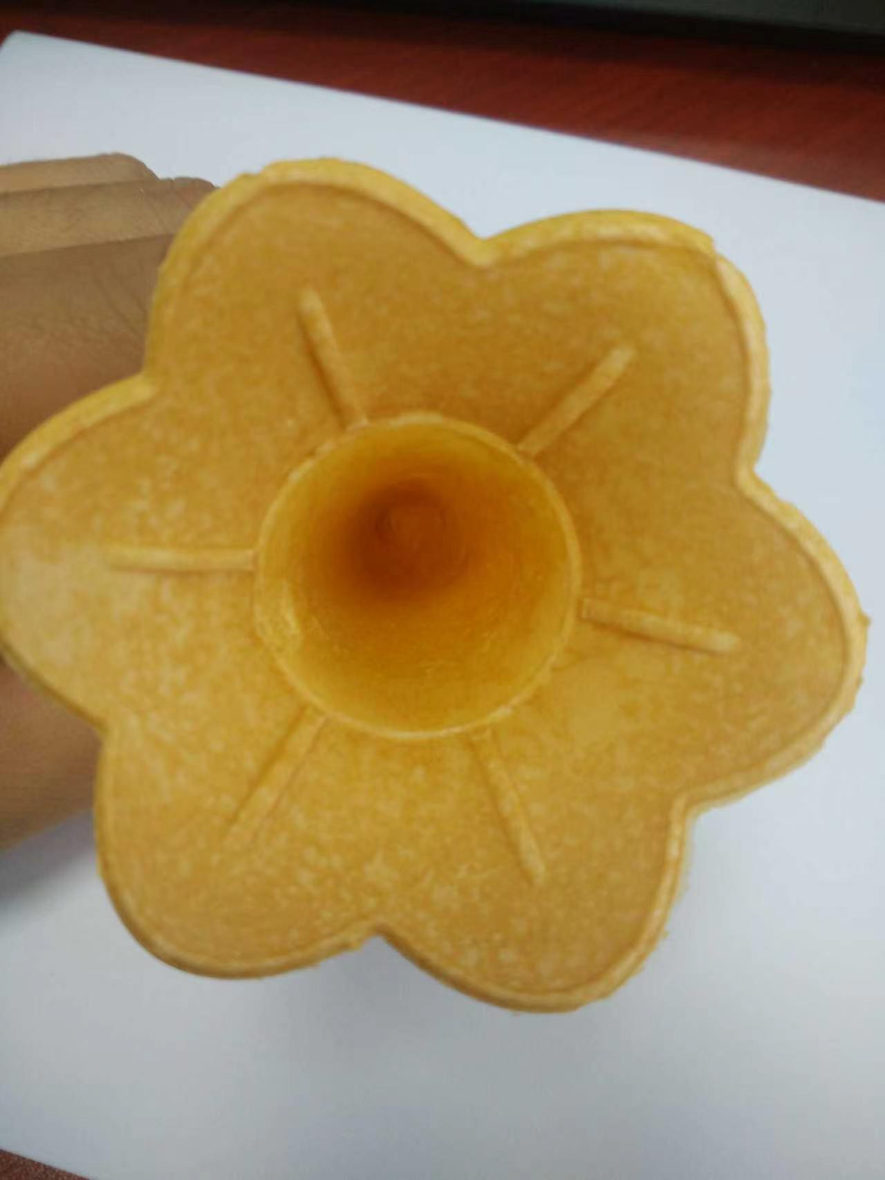 花瓣形威化碗产品